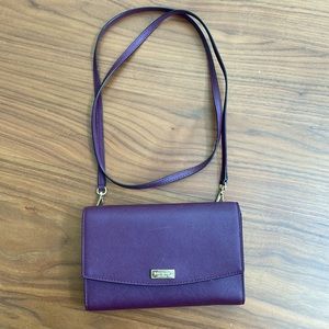 Kate Spade leather crossbody wallet purse